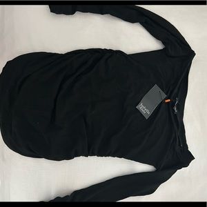 Off the shoulder, black maternity top. Brand new with tags Isabella Oliver